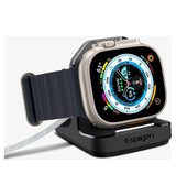Поставка за Зарядното на Apple Watch, Spigen Rugged Armor TPU Stand, Черен (10)