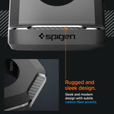 Поставка за Зарядното на Apple Watch, Spigen Rugged Armor TPU Stand, Черен (16)