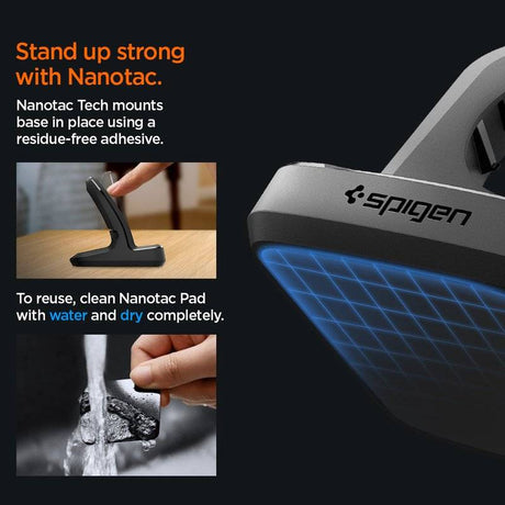 Поставка за Зарядното на Apple Watch, Spigen Rugged Armor TPU Stand, Черен (15)