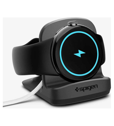 Поставка за Зарядното на Google Pixel Watch 1, Spigen TPU Stand S354, Черен