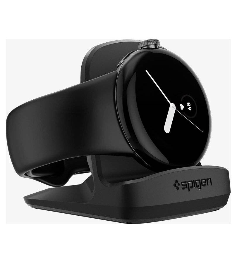Поставка за Зарядното на Google Pixel Watch 1, Spigen TPU Stand S354, Черен (5)