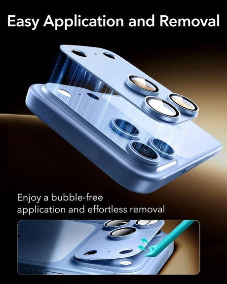 Протектор за Камерата на iPhone 18 Pro, ESR Armorite Pro Cam Glass, Син (7)