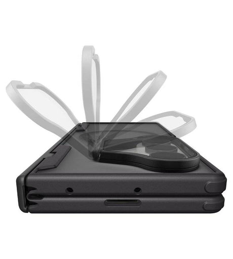 Magsafe Калъф със Стойка за Samsung Z Fold 8 Ultra, Spigen Optik Armor Pro Mag Fit Case, Черен (7)