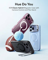 Magsafe Калъф за iPhone 18 Pro Max/ 17 Pro Max, ESR Classic Hybrid Kickstand Frosted Mag Case, Black (2)
