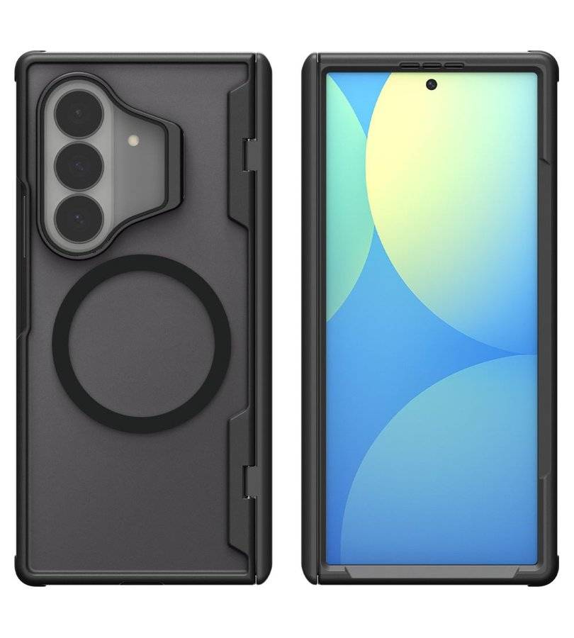 Magsafe Калъф със Стойка за Samsung Z Fold 8 Ultra, Spigen Optik Armor Pro Mag Fit Case, Черен (4)