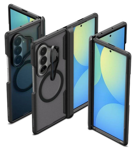 Magsafe Калъф със Стойка за Samsung Z Fold 8 Ultra, Spigen Optik Armor Pro Mag Fit Case, Черен (8)