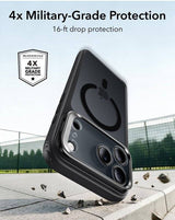 Magsafe Калъф за iPhone 18 Pro Max/ 17 Pro Max, ESR Classic Hybrid Kickstand Frosted Mag Case, Black (4)