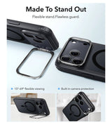 Magsafe Калъф за iPhone 18 Pro Max/ 17 Pro Max, ESR Classic Hybrid Kickstand Frosted Mag Case, Black (3)
