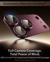 Протектор за Камерата на iPhone 18 Pro, ESR Armorite Pro Cam Glass Burgundy, Бордо (2)