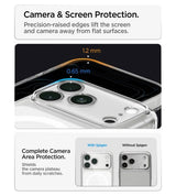 Magsafe Калъф за iPhone 18 Pro Max/ 17 Pro Max, Spigen Ultra Hybrid Clear Mag Fit Case White, Прозрачен (9)