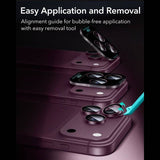 Протектор за Камерата на iPhone 18 Pro Max/ 18 Pro, ESR Armorite Camera Lens Glass, Бордо (7)