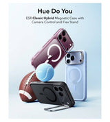 Magsafe Калъф за iPhone 18 Pro/ 17 Pro, ESR Classic Hybrid Kickstand Frosted Mag Case, Черен (2)