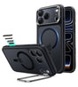 Magsafe Калъф за iPhone 18 Pro/ 17 Pro, ESR Classic Hybrid Kickstand Frosted Mag Case, Черен