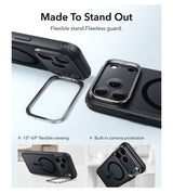 Magsafe Калъф за iPhone 18 Pro/ 17 Pro, ESR Classic Hybrid Kickstand Frosted Mag Case, Черен (3)