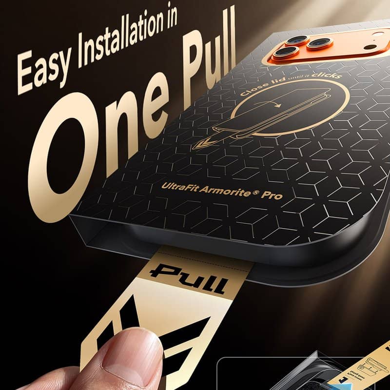 Протектор за iPhone 17, ESR Ultrafit Armorite Pro Glass, Прозрачен (6)