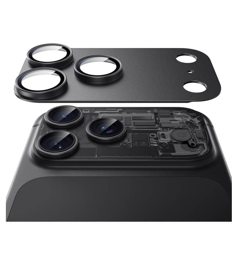 Протектор за Камерата на iPhone 18 Pro, ESR Armorite Pro Cam Glass, Черен