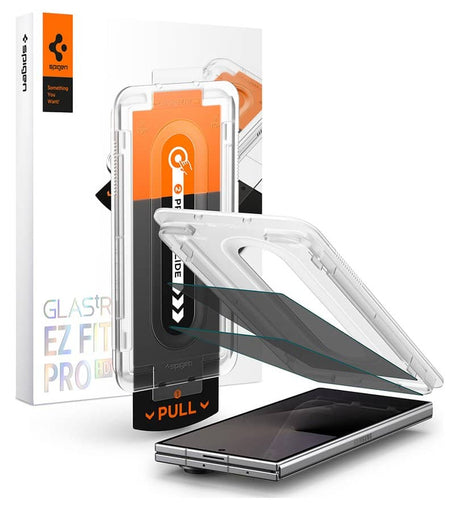 Затъмняващ Протектор за Samsung Z Fold 8 Ultra/ Fold 7, Spigen Privacy Glas.tR EZ Fit Pro 2бр., Черен (7)