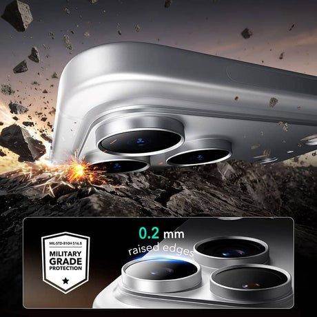 Протектор за Камерата на iPhone 18 Pro Max, ESR Armorite Pro Cam Glass, Сребрист (7)
