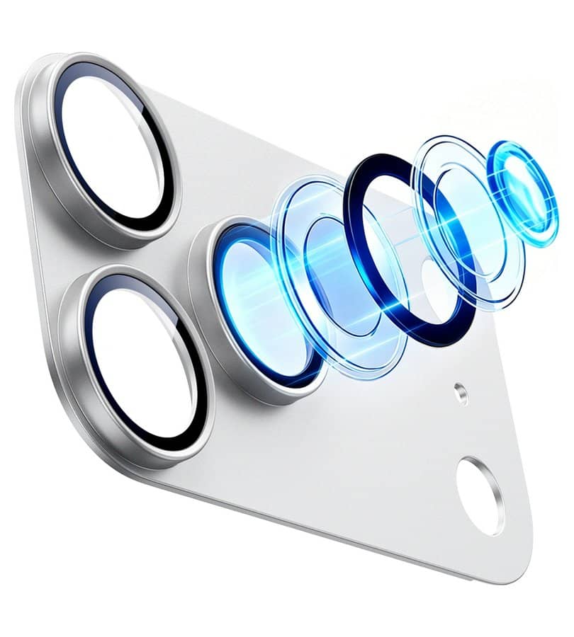 Протектор за Камерата на iPhone 18 Pro Max, ESR Armorite Pro Cam Glass, Сребрист (2)