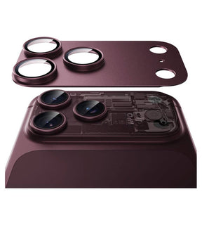 Протектор за Камерата на iPhone 18 Pro Max, ESR Armorite Pro Cam Glass Burgundy, Бордо