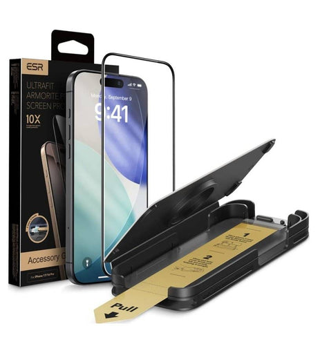 Протектор за iPhone 17, ESR Ultrafit Armorite Pro Glass, Прозрачен (3)