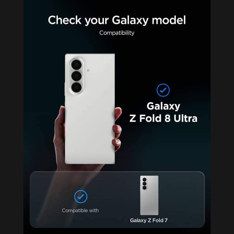 Затъмняващ Протектор за Samsung Z Fold 8 Ultra/ Fold 7, Spigen Privacy Glas.tR EZ Fit Pro 2бр., Черен (6)