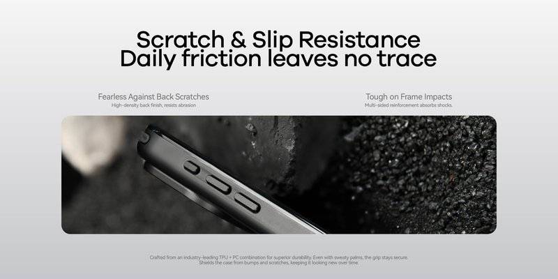 Magsafe Противоударен Калъф за iPhone 17 Pro, Aulumu A17 Slim Shockproof Magnetic Camera Case, Черен (6)