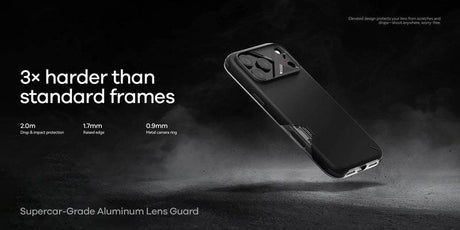 Magsafe Противоударен Калъф за iPhone 17 Pro, Aulumu A17 Slim Shockproof Magnetic Camera Case, Черен (7)