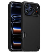 Magsafe Противоударен Калъф за iPhone 17 Pro, Aulumu A17 Slim Shockproof Magnetic Camera Case, Черен