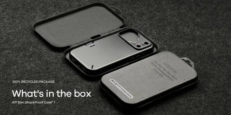 Magsafe Противоударен Калъф за iPhone 17 Pro, Aulumu A17 Slim Shockproof Magnetic Camera Case, Черен (8)