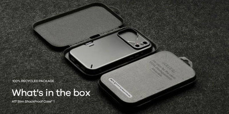 Magsafe Противоударен Калъф за iPhone 17 Pro, Aulumu A17 Slim Shockproof Magnetic Camera Case, Черен (8)