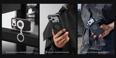 Magsafe Противоударен Kалъф за iPhone 18 Pro Max, Aulumu A18 Rugged Outdoor Case, Сив (9)