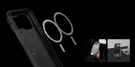 Magsafe Противоударен Kалъф за iPhone 18 Pro Max, Aulumu A18 Rugged Outdoor Case, Сив (11)