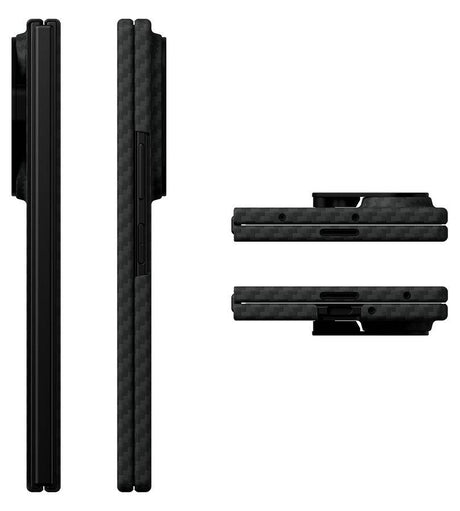 Magsafe Карбонов Калъф за Samsung Z Fold 8 Ultra, Aulumu SF8U Ultra-Slim Aramid Fiber Case, Черен (4)