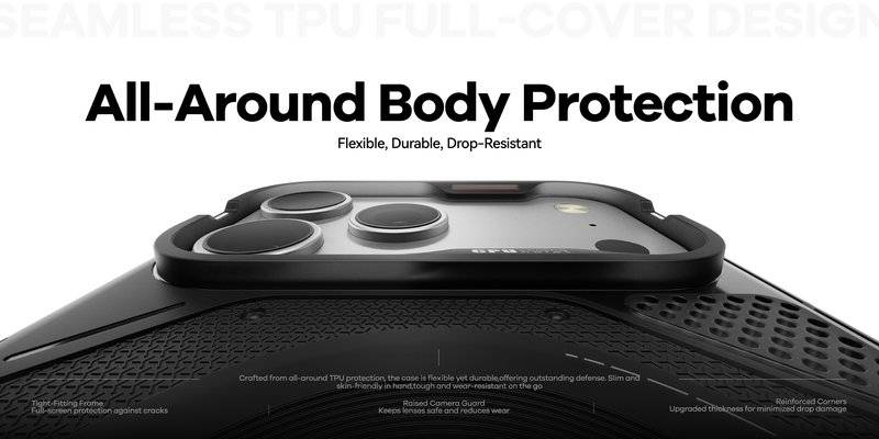 Magsafe Противоударен Kалъф за iPhone 17 Pro Max, Aulumu A17 Rugged Case, Сив (15)