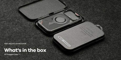 Magsafe Противоударен Kалъф за iPhone 17 Pro, Aulumu A17 Rugged Case, Сив (15)