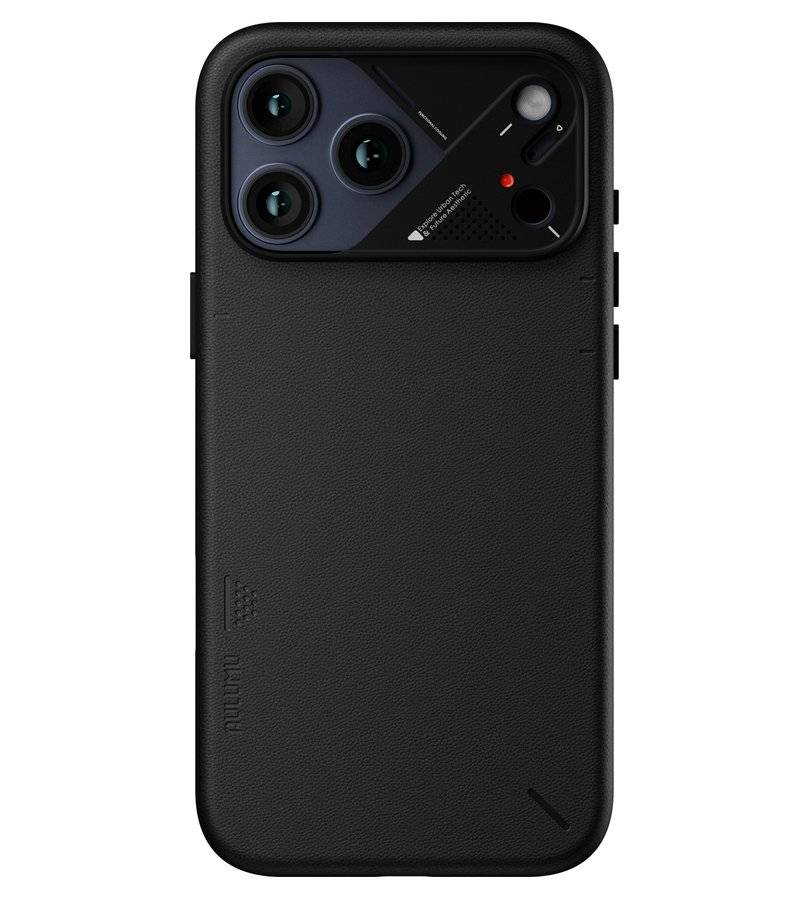 Magsafe Калъф за iPhone 17 Pro, HDD Diving Leather Mag Case, Син (4)