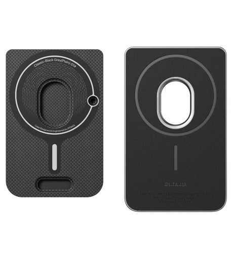 Magsafe Карбонов Калъф за Plaud Note/ Note Pro, Pitaka Sleeve&Charger Black/Grey, Черен (4)