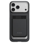 Magsafe Карбонов Калъф за Plaud Note/ Note Pro, Pitaka Sleeve&Charger Black/Grey, Черен (6)