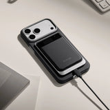 Magsafe Карбонов Калъф за Plaud Note/ Note Pro, Pitaka Sleeve&Charger Black/Grey, Черен (10)