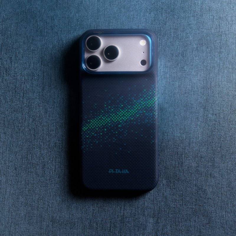 Magsafe Калъф за iPhone 18 Pro Max/ 17 Pro Max, Pitaka Edge Case Milky Way Galaxy2.0 Nearfield Blue-01, Син (7)