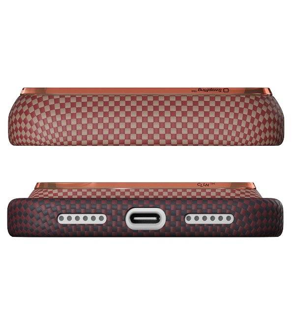 Magsafe Калъф за iPhone 18 Pro Max/ 17 Pro Max, Pitaka Edge Case Over the Horizon2.0 Autumn Dusk-03, Червен (4)
