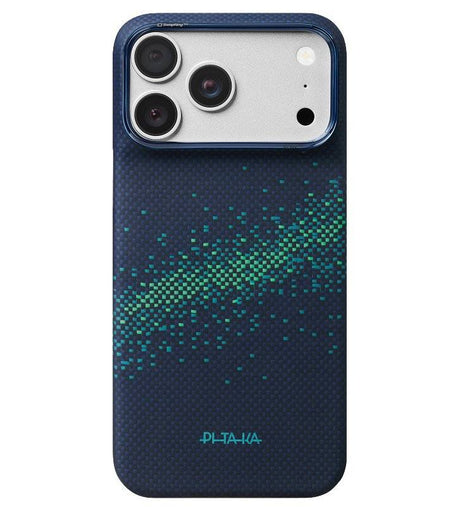 Magsafe Калъф за iPhone 18 Pro Max/ 17 Pro Max, Pitaka Edge Case Milky Way Galaxy2.0 Nearfield Blue-01, Син (2)