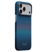 Magsafe Калъф за iPhone 18 Pro Max/ 17 Pro Max, Pitaka Edge Case Moonrise2.0 1001 Nights Midnight-01, Син