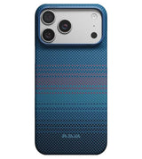 Magsafe Калъф за iPhone 18 Pro Max/ 17 Pro Max, Pitaka Edge Case Moonrise2.0 1001 Nights Midnight-01, Син (2)