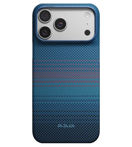 Magsafe Калъф за iPhone 18 Pro Max/ 17 Pro Max, Pitaka Edge Case Moonrise2.0 1001 Nights Midnight-01, Син (2)