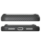 Magsafe Калъф за iPhone 18 Pro Max/ 17 Pro Max, Pitaka Edge Case Black/Grey, Черен (5)