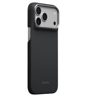 Magsafe Калъф за iPhone 18 Pro Max/ 17 Pro Max, Pitaka Edge Case Black/Grey, Черен