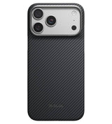 Magsafe Калъф за iPhone 18 Pro Max/ 17 Pro Max, Pitaka Edge Case Black/Grey, Черен (2)