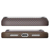 Magsafe Калъф за iPhone 18 Pro/ 17 Pro, Pitaka Edge Case Sunset, Кафяв (4)